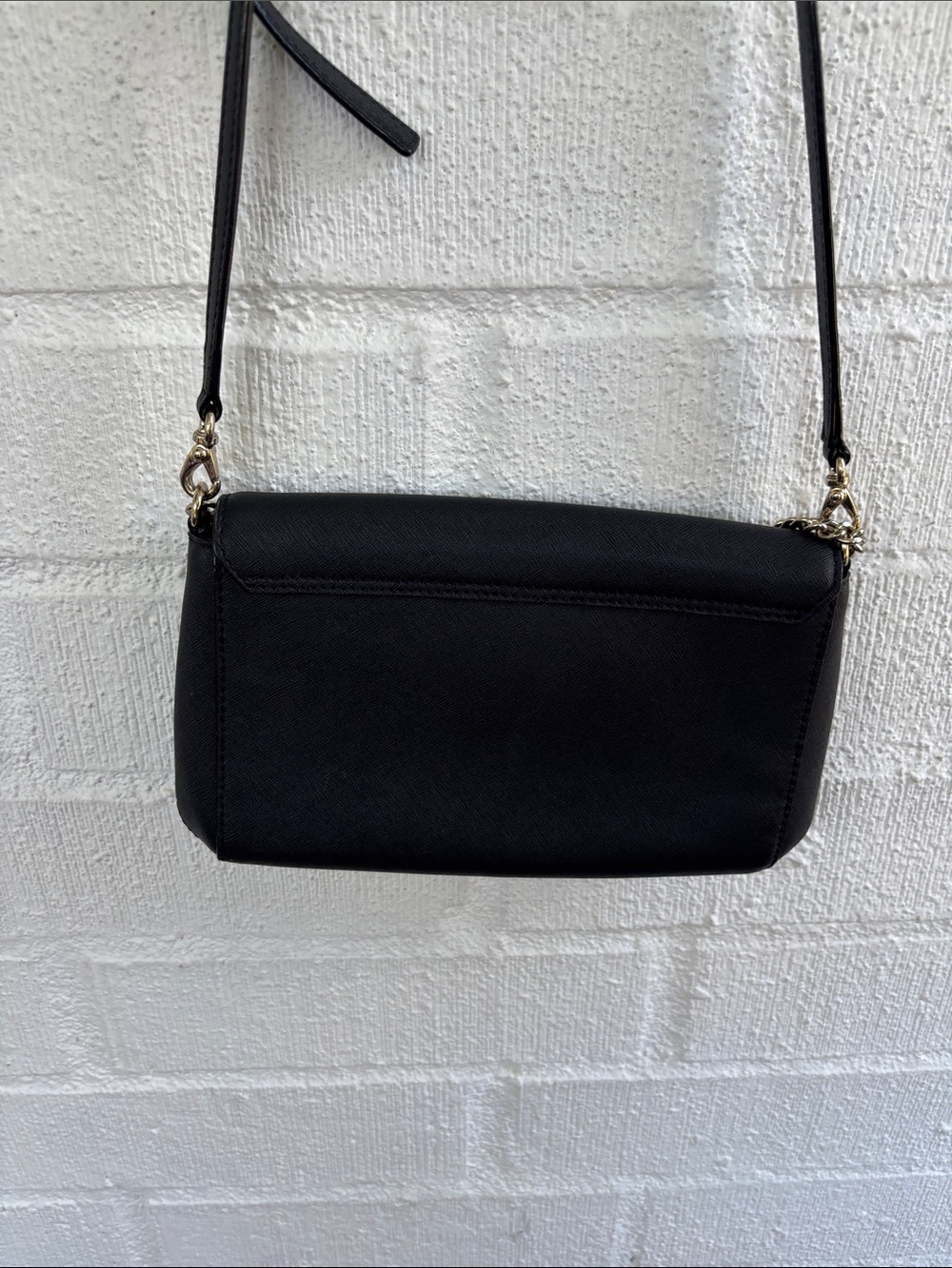kate spade Leather Black Saffiano Chain Strap Crossbody - Picture 5 of 13
